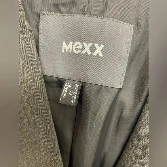 MEXX Collared Button Grey Blazer Size 8 - Picture 7 of 11